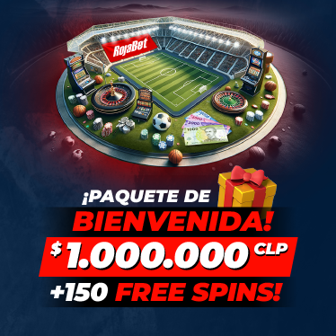 paquete de bienvenida $1.000.000 CLP + 150 free spins